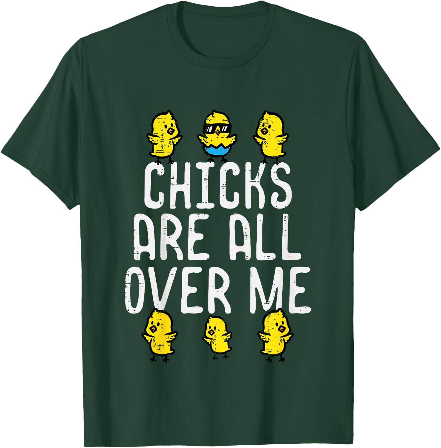 Kids Easter Chicks Are All Over Me Funny Boys Kids Toddler Youth T-Shirt - T-Shirt | Forest
