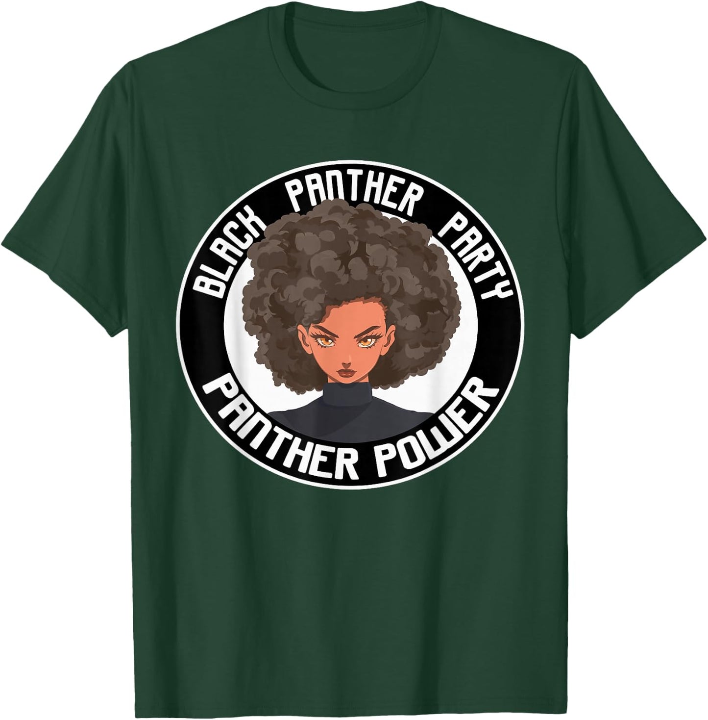Black Power Panther Party Afro Hair 1966 Logo Vintage T-Shirt - T-Shirt | Forest