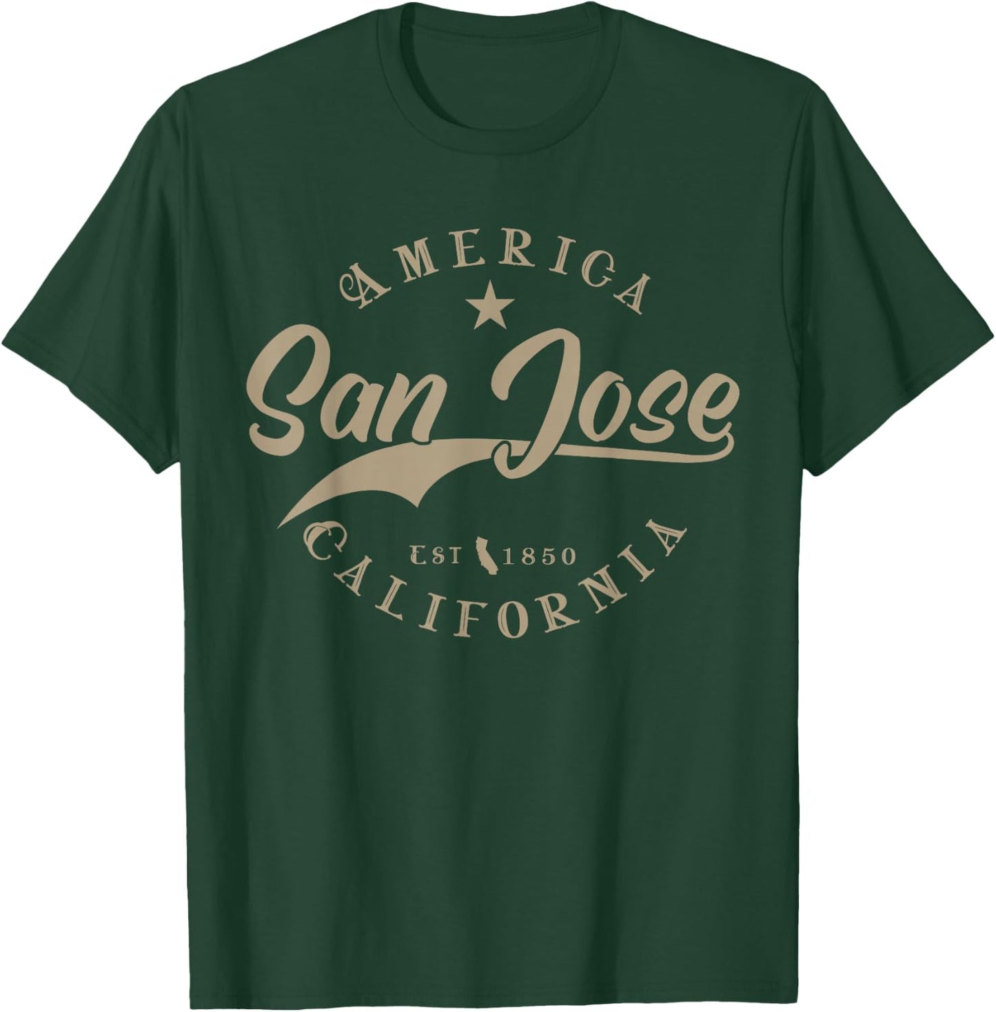 San Jose CA | California T-Shirt - T-Shirt | Forest