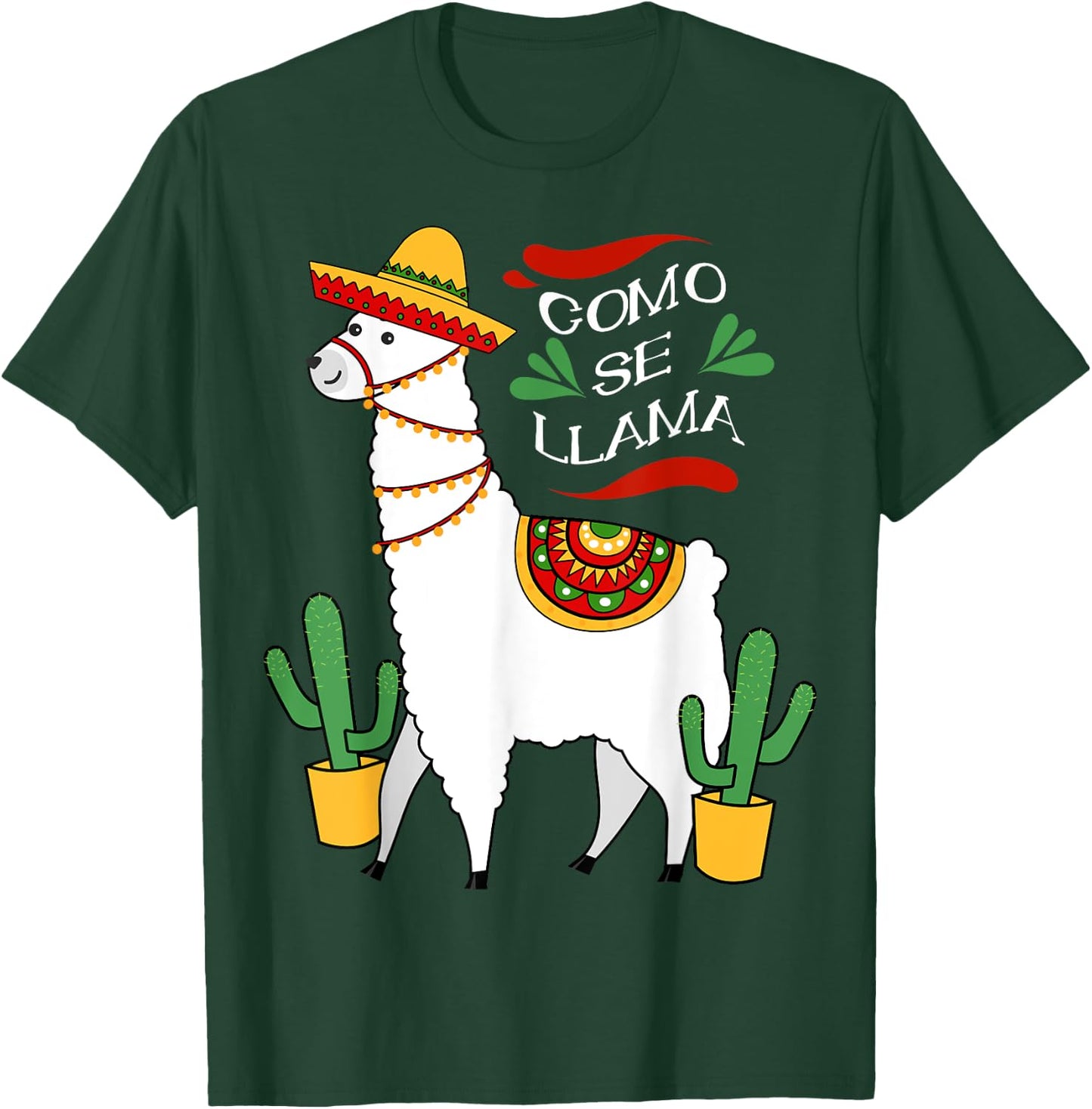 Como Se Llama Cactus Cute Cinco De Mayo Drink Shirt T-Shirt - T-Shirt | Forest