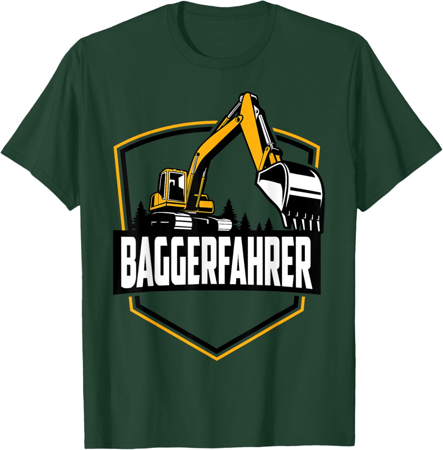 Baggerfahrer Kinder Männer Beruf Spielzeug Bauarbeiter T-Shirt - T-Shirt | Forest
