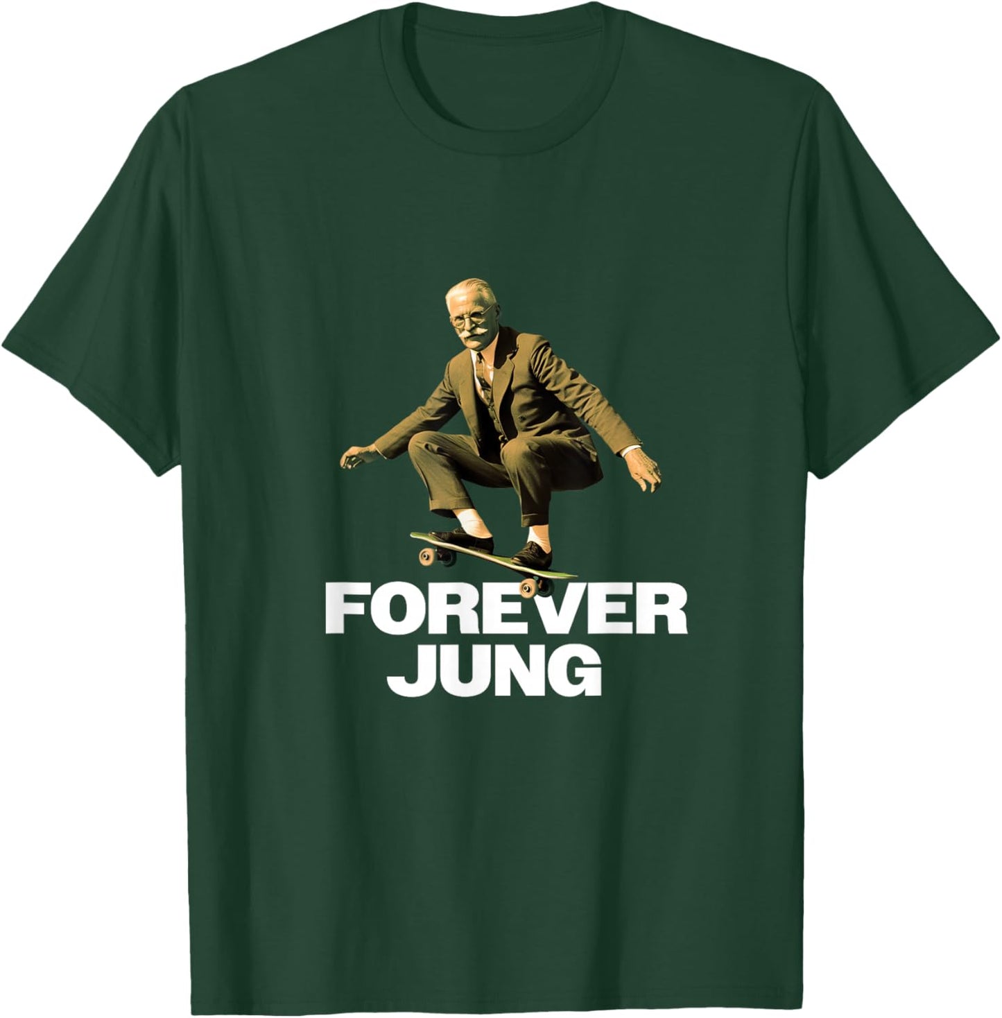 Forever Jung - Lustiges Psychoanalytiker-Design T-Shirt - T-Shirt | Forest