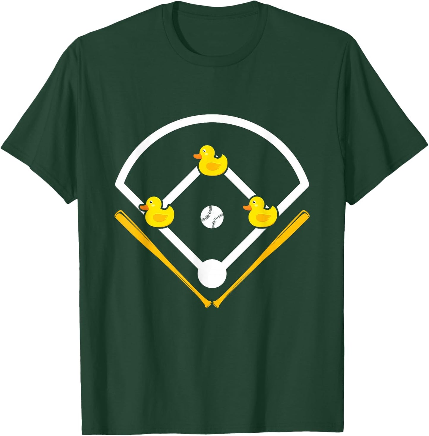 Ducks on the pond Design for a Baseball expert T-Shirt - T-Shirt | Forest