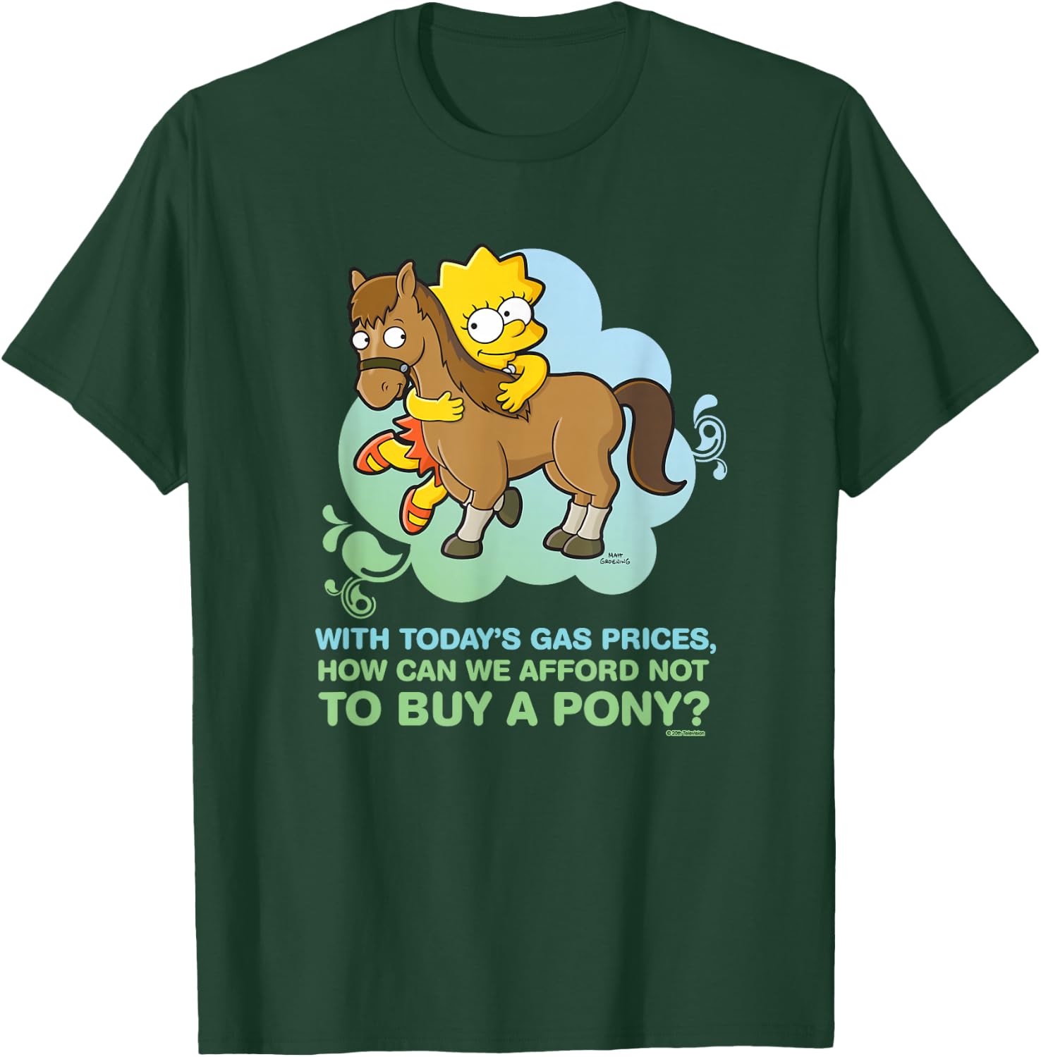 The Simpsons Lisa Simpson Buy a Pony Retro T-Shirt - T-Shirt | Forest