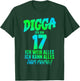 17th Birthday Digga Ich bin 17 Ich Kann Alles Ähm Mama? , black T-Shirt - T-Shirt | Forest