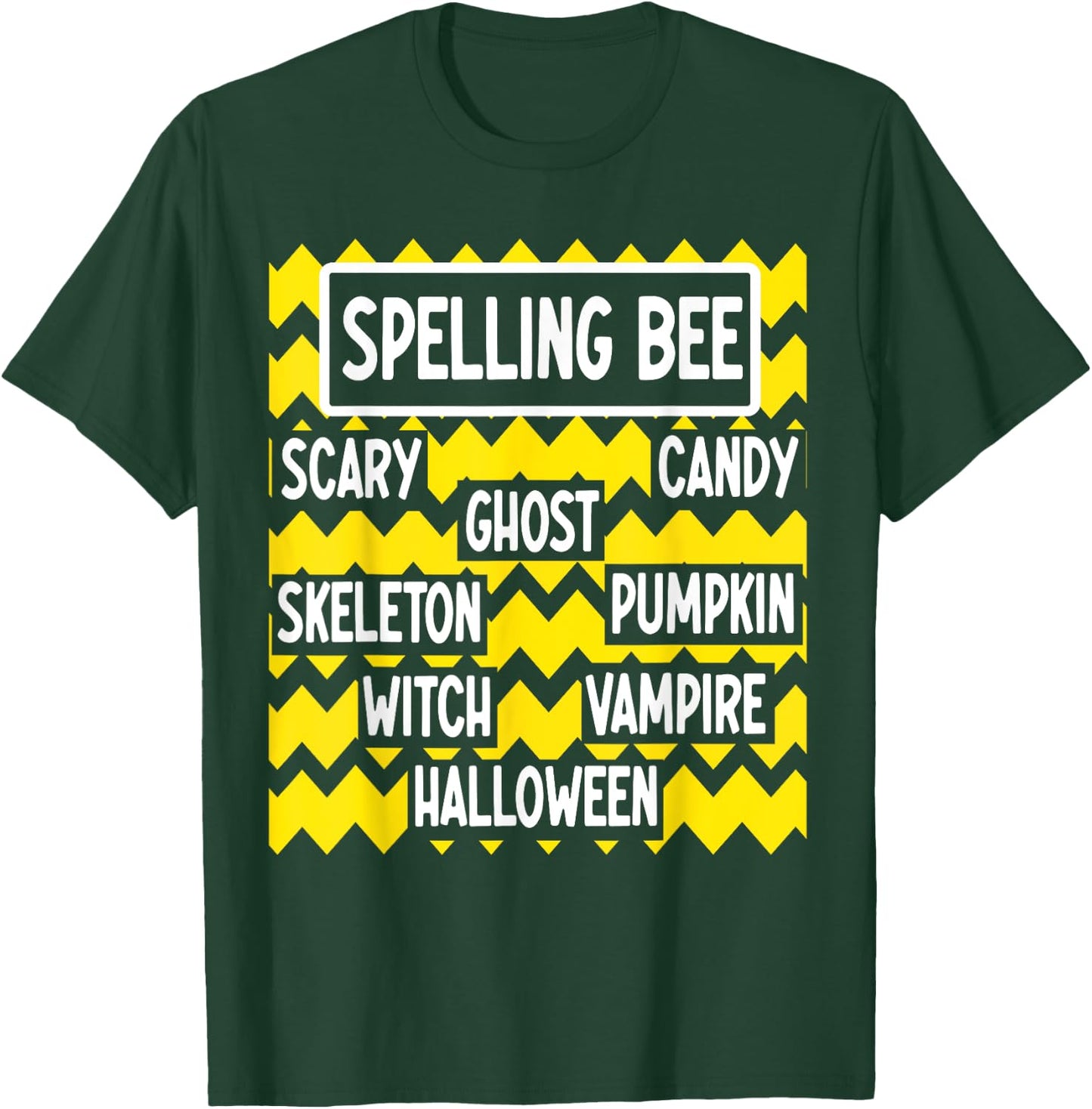 Halloween Costume Pun for Funny Teachers spelling bee T-Shirt - T-Shirt | Forest