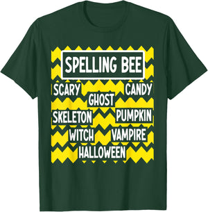 Halloween Costume Pun for Funny Teachers spelling bee T-Shirt - T-Shirt | Forest