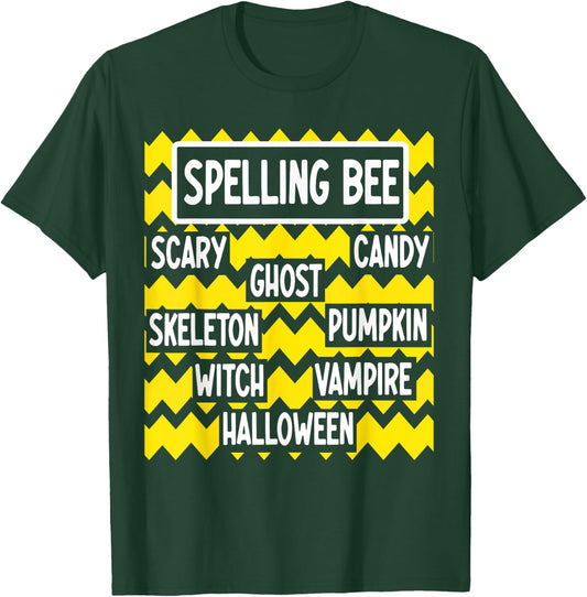 Halloween Costume Pun for Funny Teachers spelling bee T-Shirt - T-Shirt | Forest