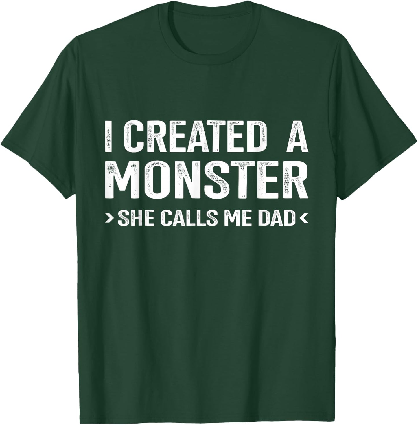 Funny created monster calls me dad from daughter fathers day T-Shirt - T-Shirt | Forest