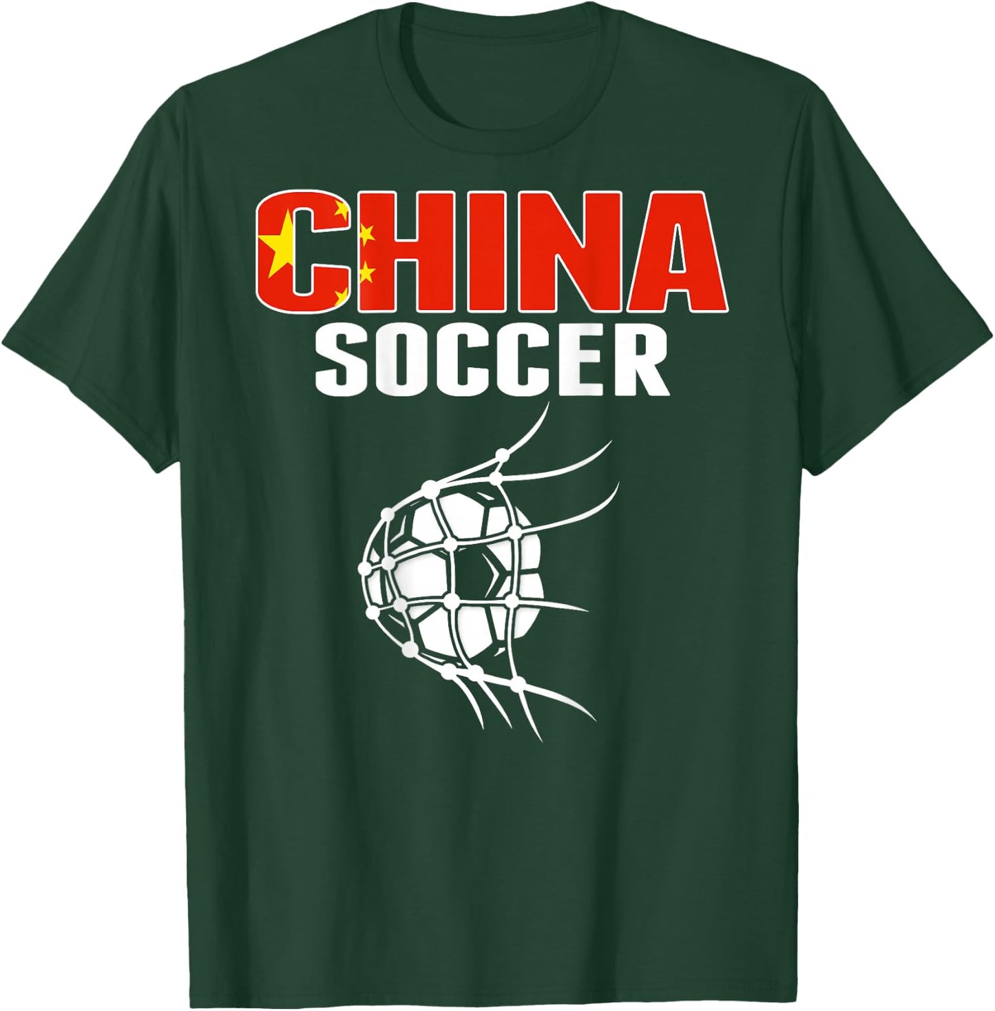 Proud China Soccer Fans Jersey Support Chinese Football Team T-Shirt - T-Shirt | Forest