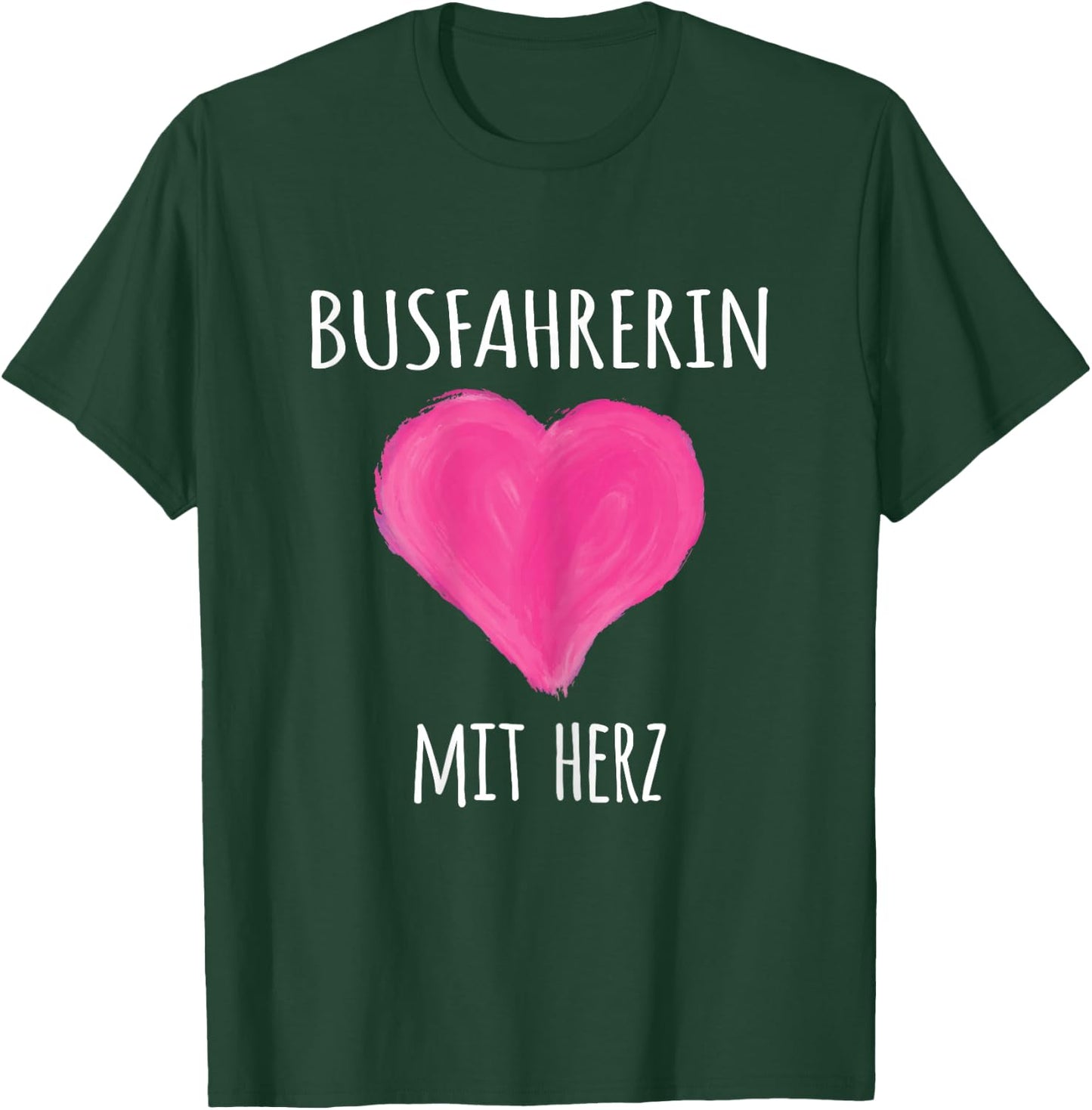 Busfahrerin Mit Herz T-Shirt - T-Shirt | Forest