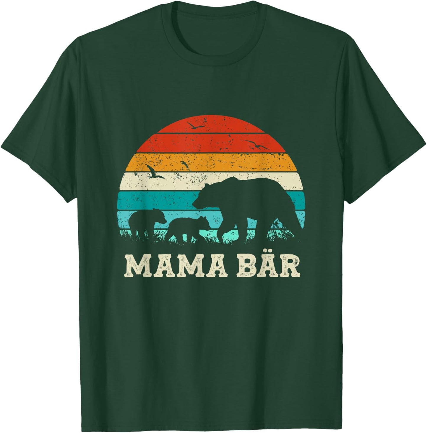 Mutter Baby Sohn Tochter Kinder Beste Mama Bär Muttertag T-Shirt - T-Shirt | Forest