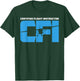 Certified Flight Instructor CFI Airplane Silhouette Design T-Shirt - T-Shirt | Forest