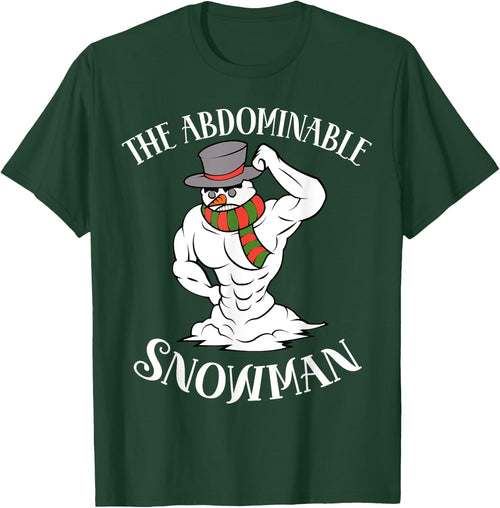 Funny Christmas Workout Xmas Abominal Snowman Abdominal Gift