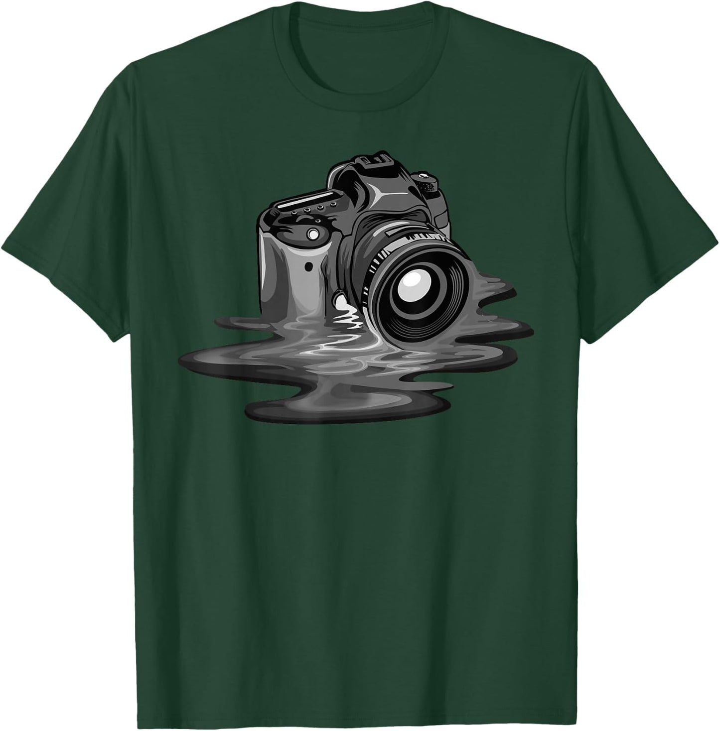 Funny Camera Gift Photographers Men Women Photography T-Shirt - T-Shirt | Forest
