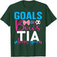 Goals Or Bows Tia Loves You Baby Gender Reveal Pregnancy T-Shirt - T-Shirt | Forest