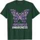 Epilepsy Awareness Butterfly Ribbon T-Shirt - T-Shirt | Forest