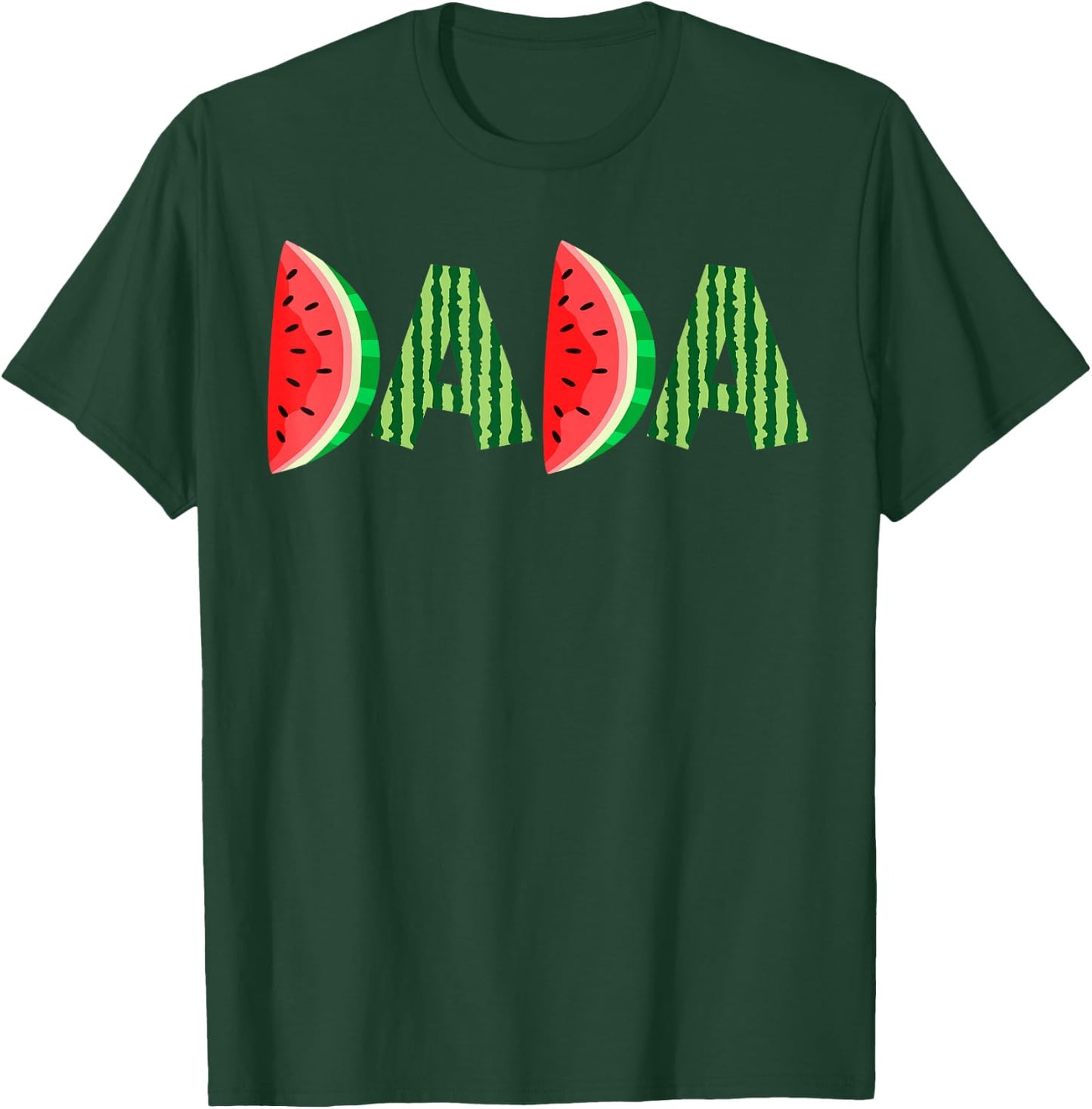 Summer Dad Dada Watermelon One In A Melon Party Dad T-Shirt - T-Shirt | Forest
