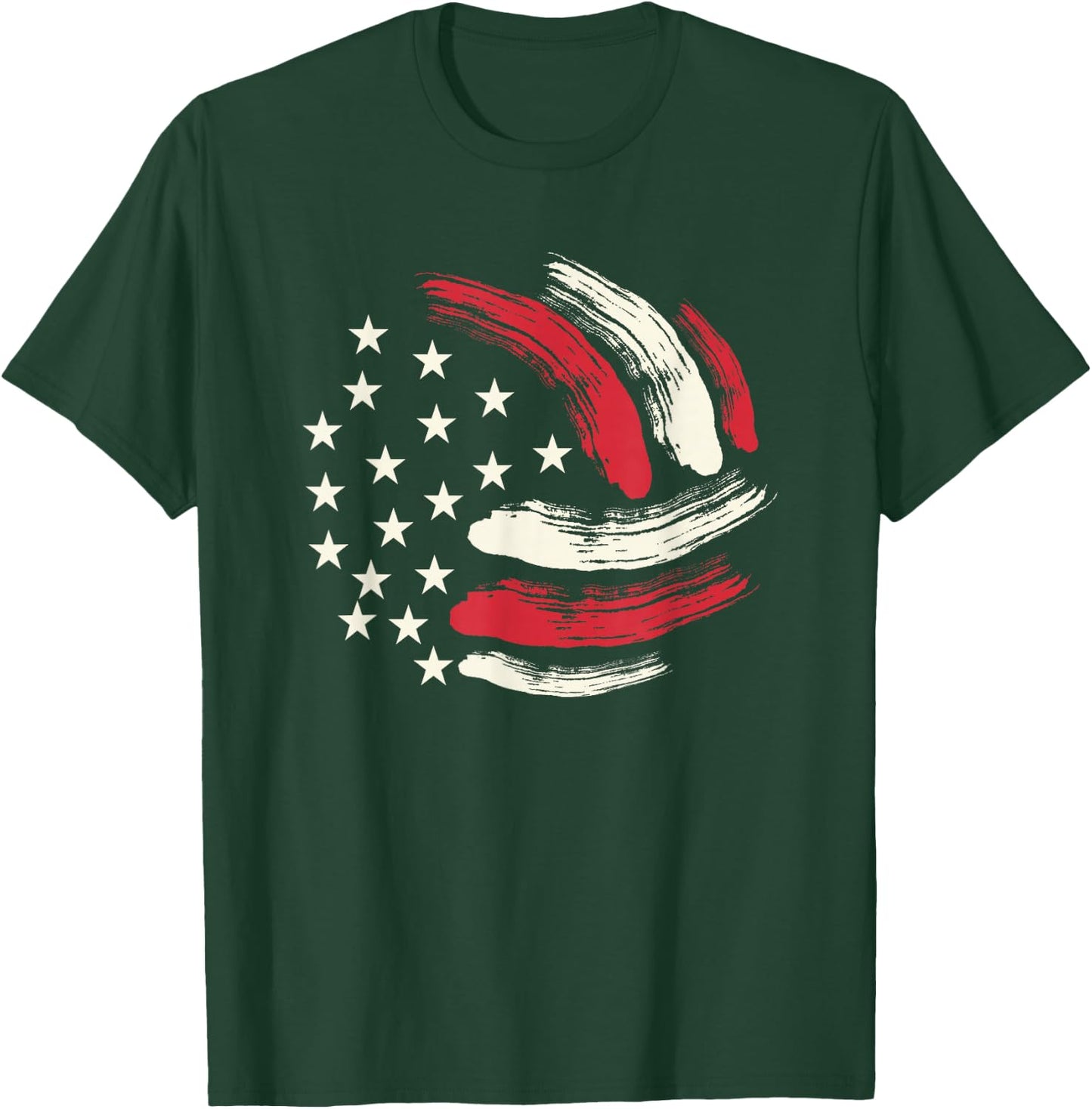 Patriotic Volleyball Gift Volleyball Team American Flag T-Shirt - T-Shirt | Forest