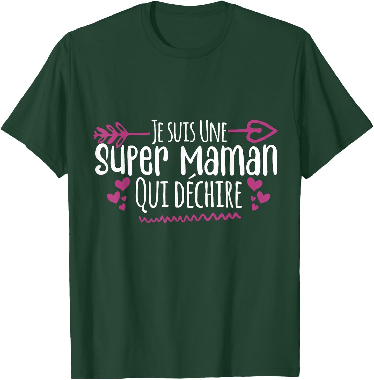 Je Suis Une Super Maman Qui Déchire , Black, S T-Shirt - T-Shirt | Forest