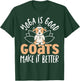 Yoga Goat Lotus Flower Yogi Women Meditation Goat Yoga T-Shirt - T-Shirt | Forest
