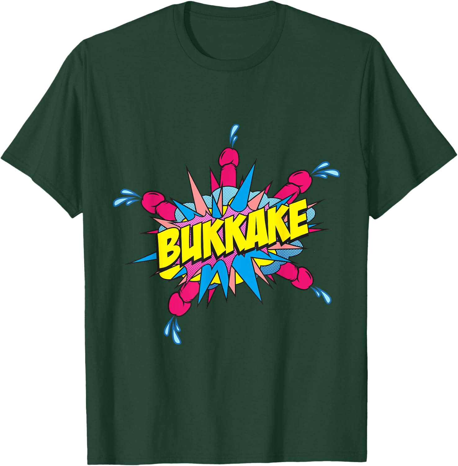 Bukkake! Behind the Shed T-Shirt - T-Shirt | Forest