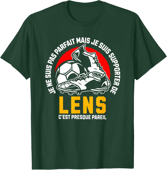 Supporter LENS FOOT - FOOTBALL - LENS HUMOUR , Black, S T-Shirt - T-Shirt | Forest