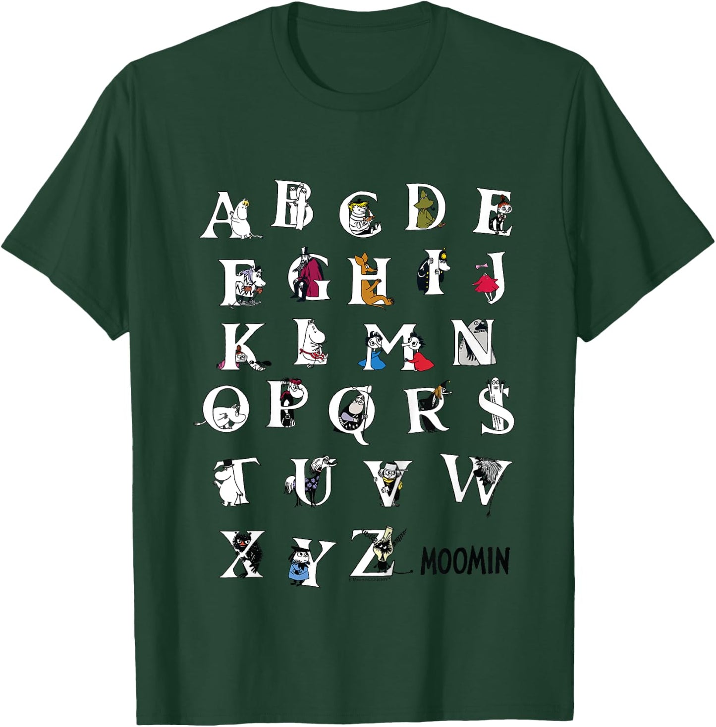 Kids Moomin Alphabet Color Kids , blue T-Shirt - T-Shirt | Forest