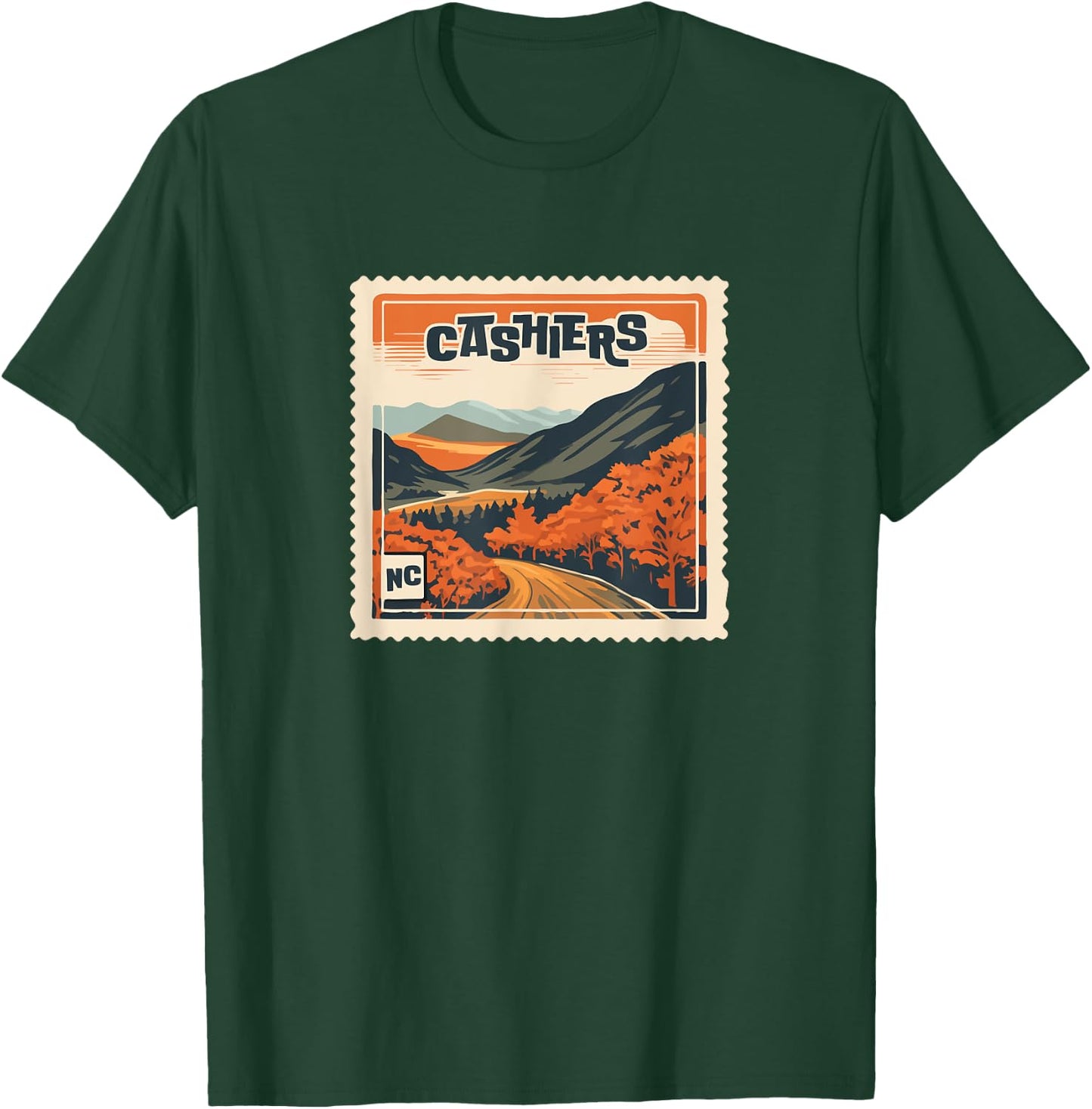Cashiers NC Mountain Cashiers NC Travel Hiking Vacation T-Shirt - T-Shirt | Forest