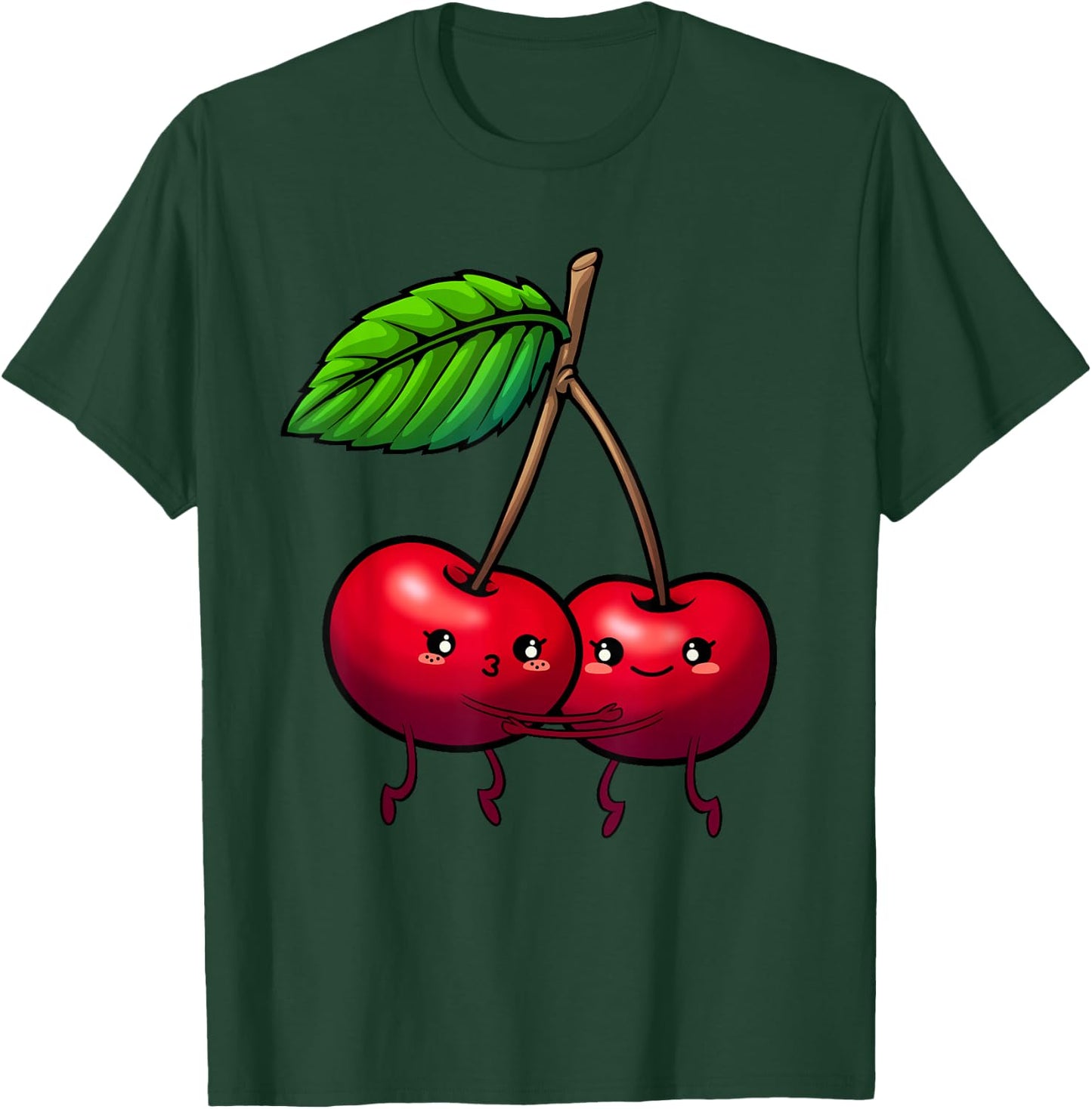 Cute Cherry Graphic Women Kids Red Cherries Print T-Shirt - T-Shirt | Forest
