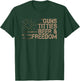 Guns Titties Beer & Freedom - Funny Men's Flag , black T-Shirt - T-Shirt | Forest