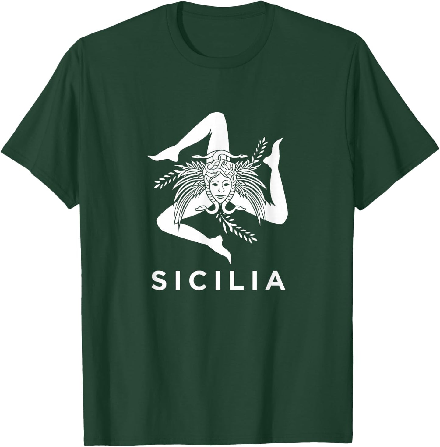 Sicilian Pride - Sicilia - Sicilian Flag Trinacria T-Shirt - T-Shirt | Forest