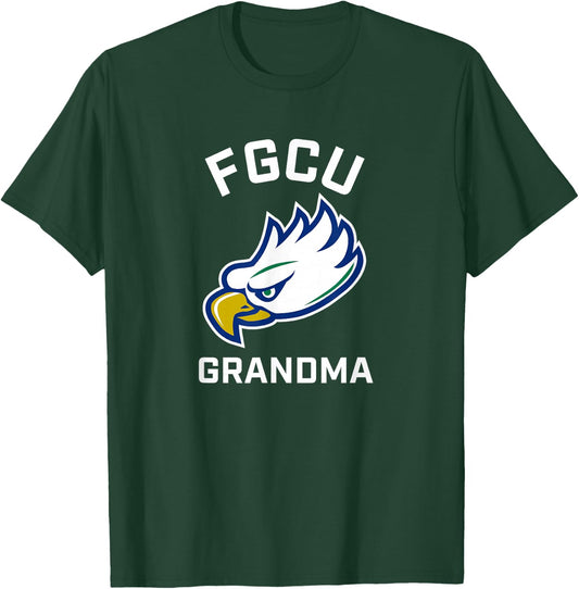 Florida Gulf Coast University FGCU Eagles Arched Grandma T-Shirt - T-Shirt | Forest
