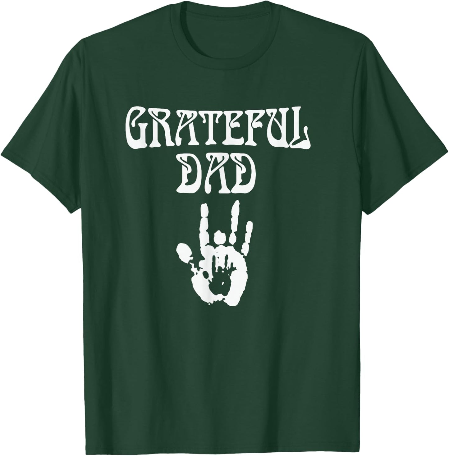 Dad Retro Distressed Grateful Dad Funny T-Shirt - T-Shirt | Forest