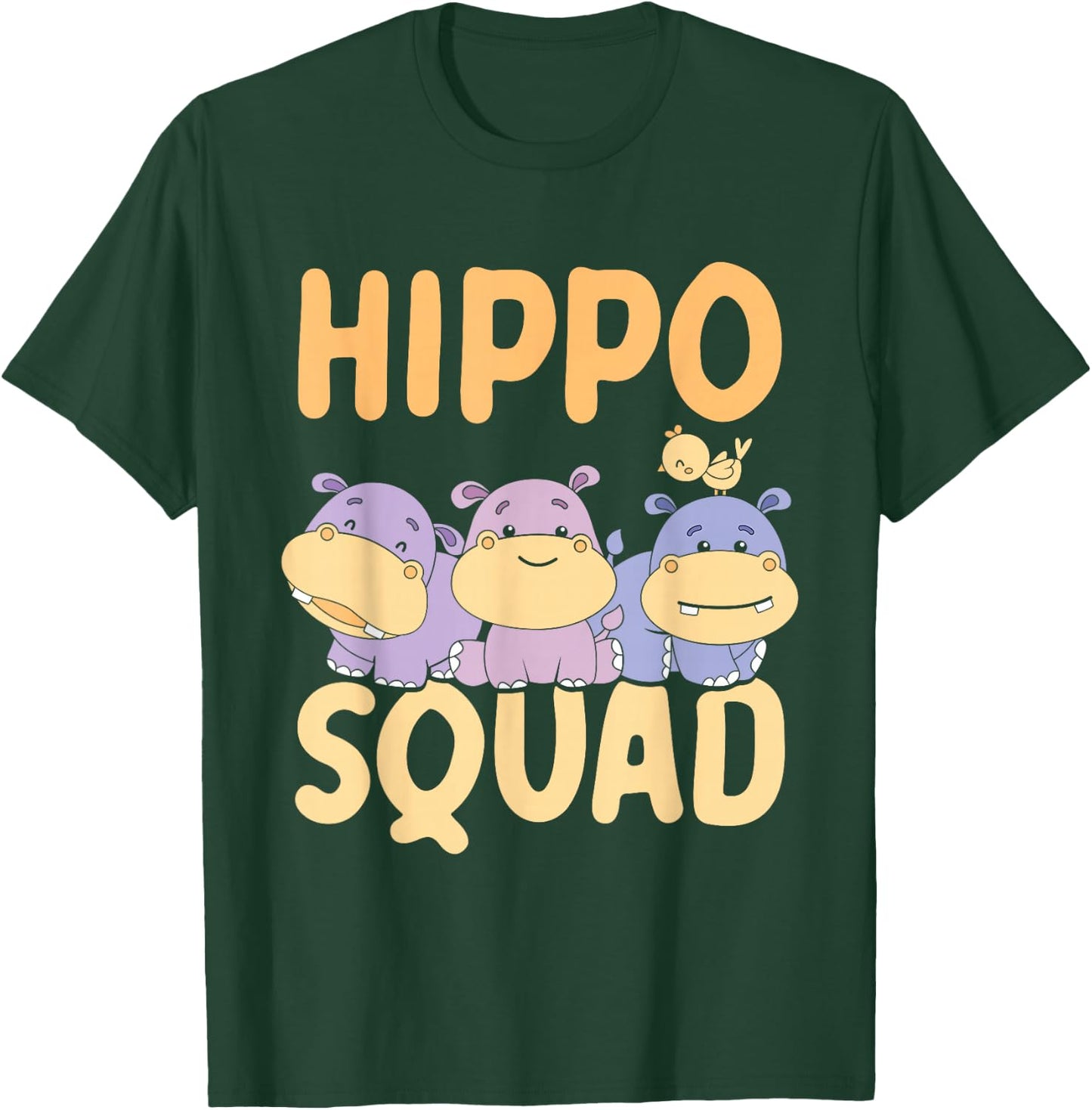 Hippo Squad Hippo Hippopotamus Hippos Hippos T-Shirt - T-Shirt | Forest