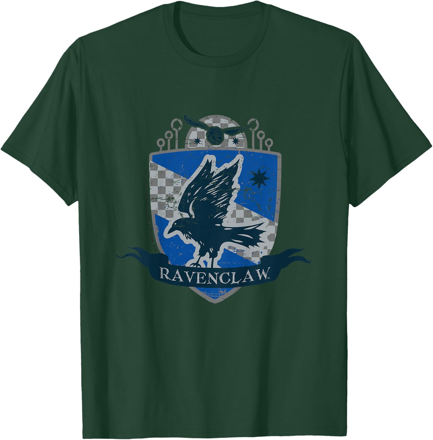 Kids Harry Potter Ravenclaw Quidditch Distressed Shield Kids , grey, 2 T-Shirt - T-Shirt | Forest