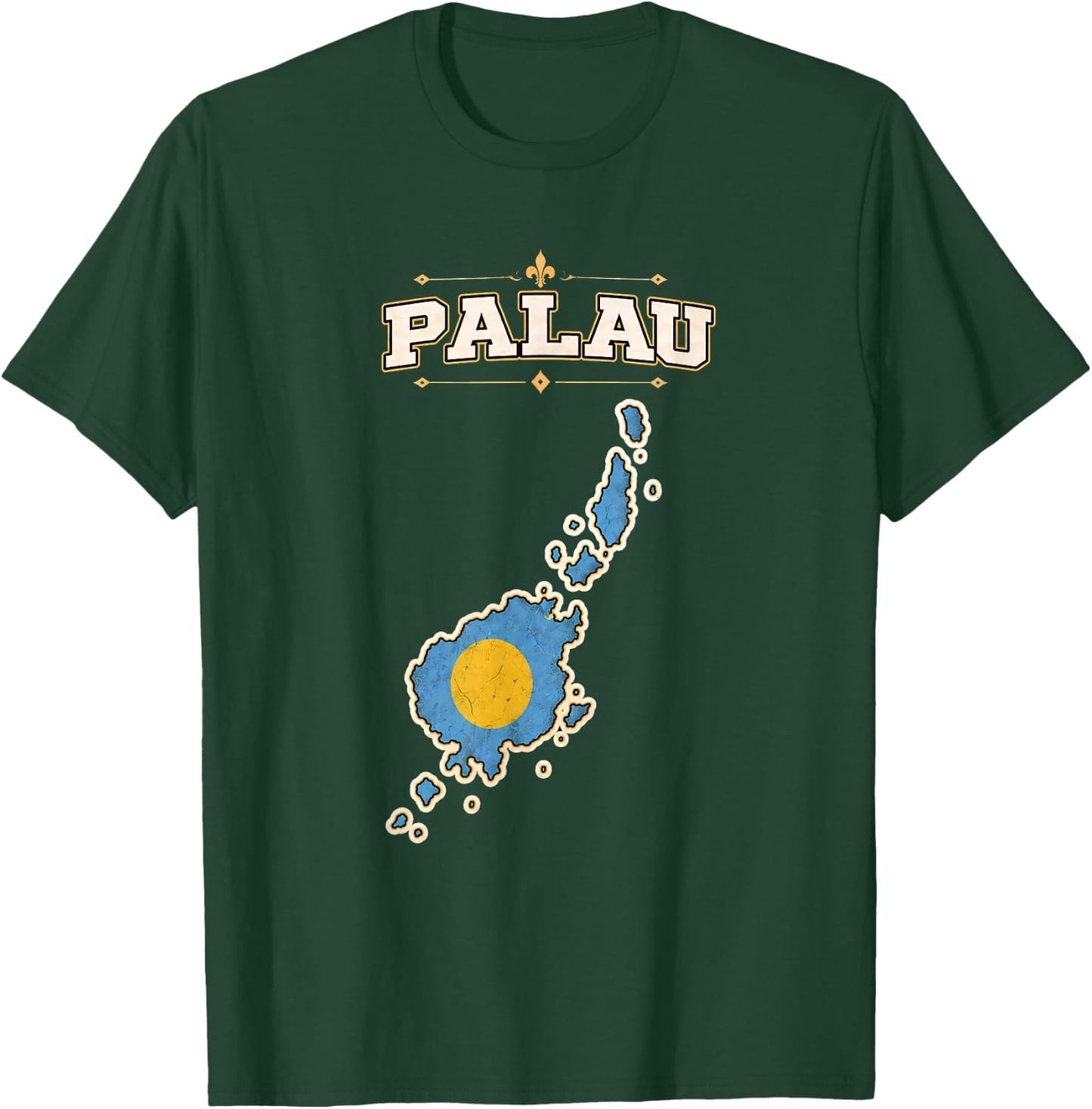 Palau Flag , Palau t Shirt, Palau Flag, Palau maps T-Shirt - T-Shirt | Forest
