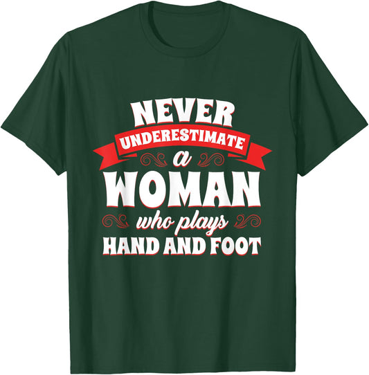 Hand and Foot Card Game Lover Funny Canasta Player Cards T-Shirt - T-Shirt | Forest