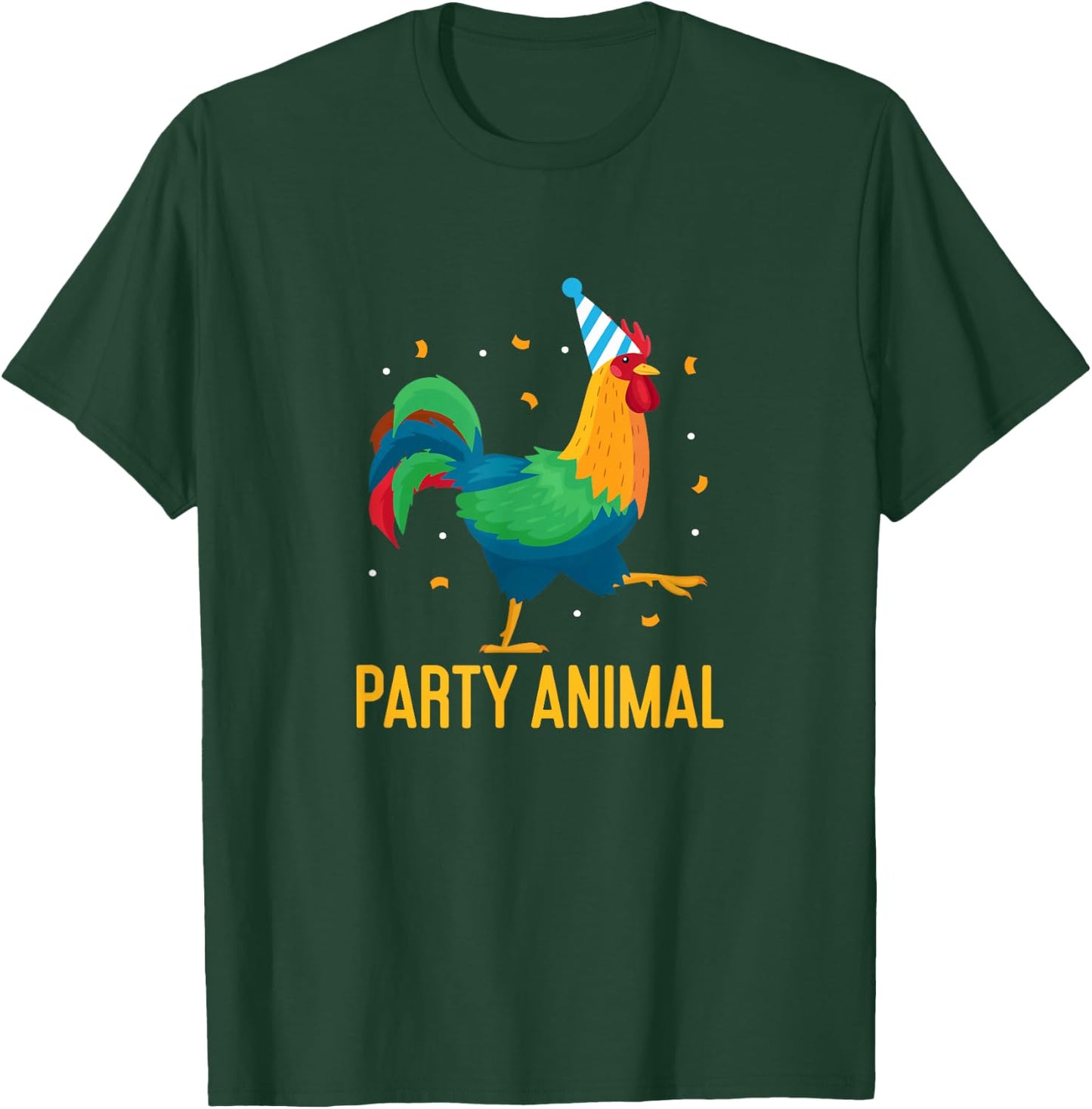 Party Animal Chicken Theme Farm Birthday Backyard Party T-Shirt - T-Shirt | Forest