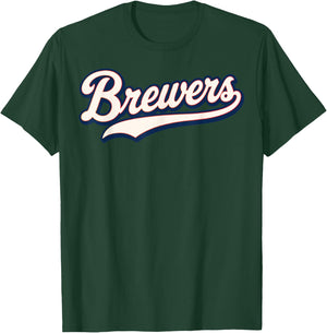 Vintage Brewers Retro Classic Gifts Women Kids T-Shirt - T-Shirt | Forest