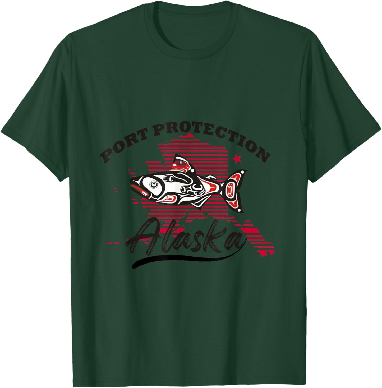 Port Protection Alaska Vacation Adventure Wildlife Trip T-Shirt - T-Shirt | Forest