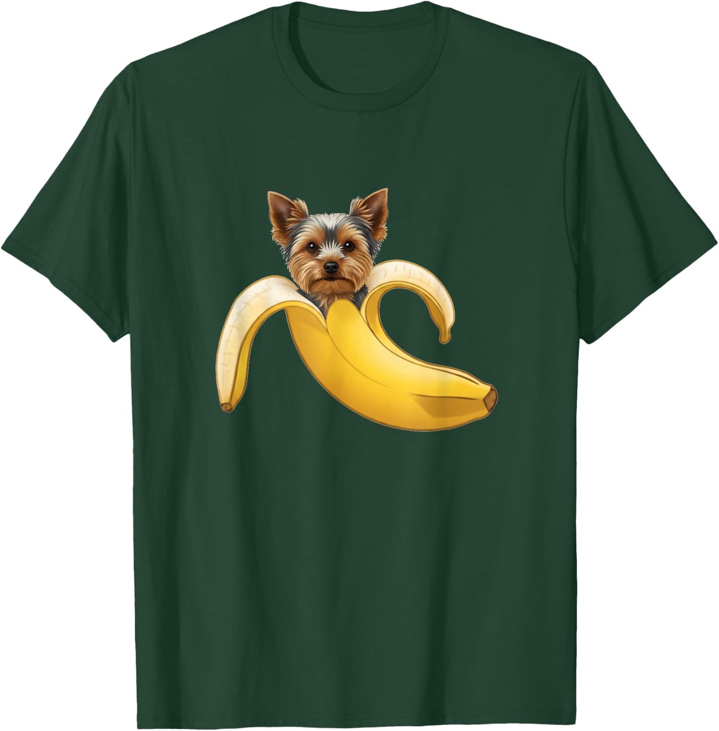 Funny Yorkshire Terrier Yorkie Lovers Banana Boys Girls Kids T-Shirt - T-Shirt | Forest