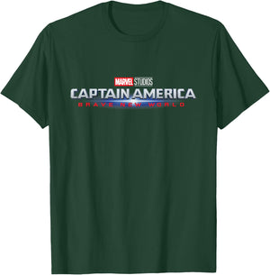 Marvel Studios Captain America: Brave New World Movie Logo T-Shirt - T-Shirt | Forest