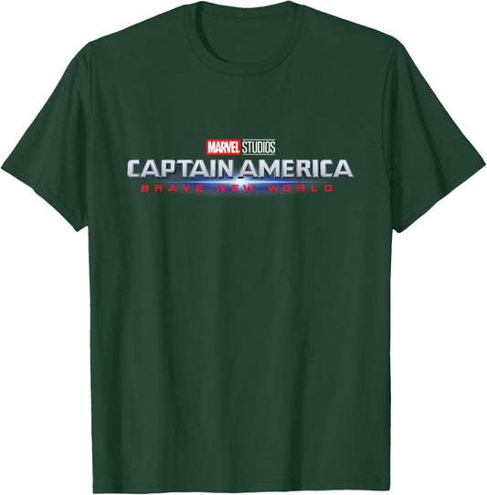 Marvel Studios Captain America: Brave New World Movie Logo T-Shirt - T-Shirt | Forest
