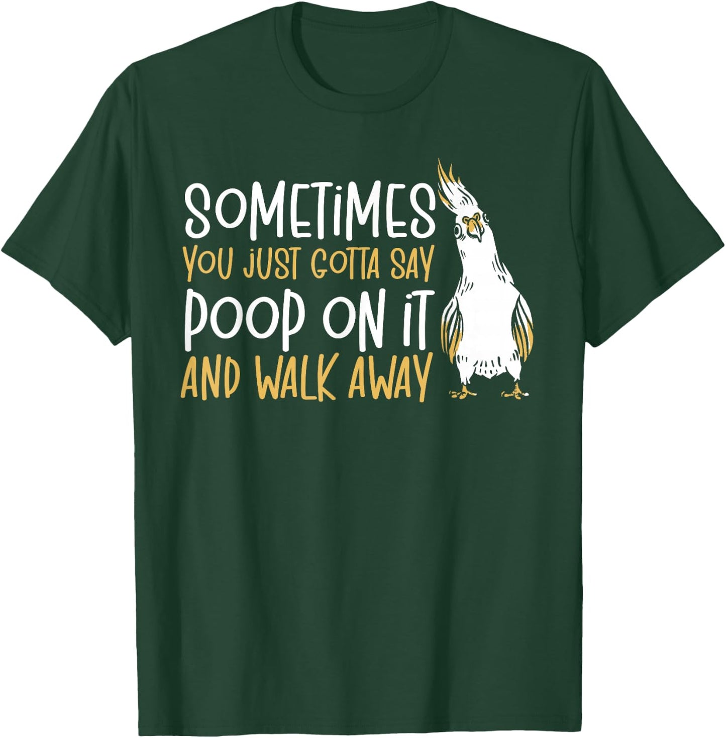Cockatiel Parakeet Parrot Owner Bird Lover Funny Cockatiel T-Shirt - T-Shirt | Forest
