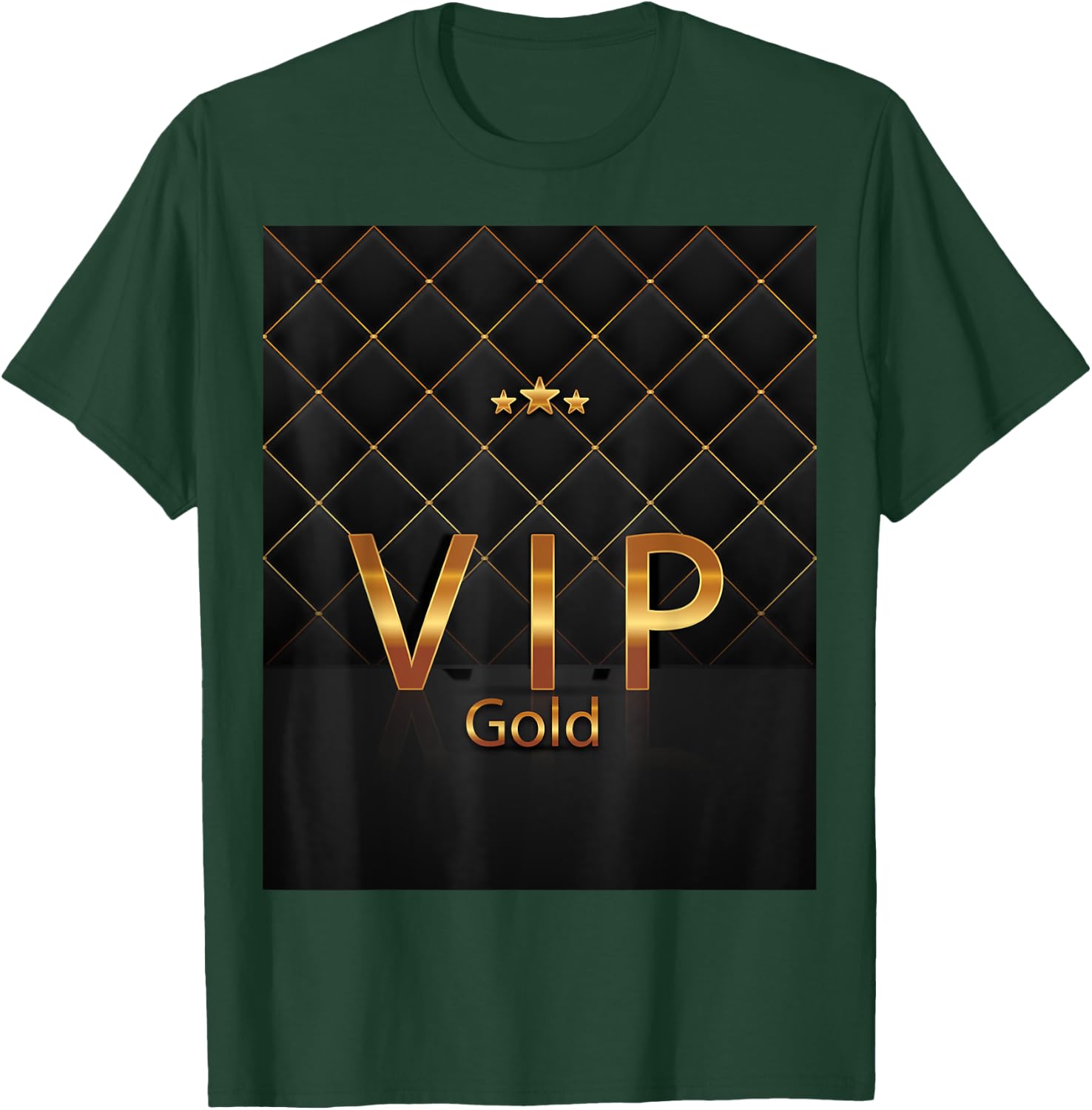 Cute VIP Gold , black T-Shirt - T-Shirt | Forest