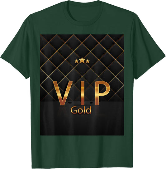 Cute VIP Gold , black T-Shirt - T-Shirt | Forest