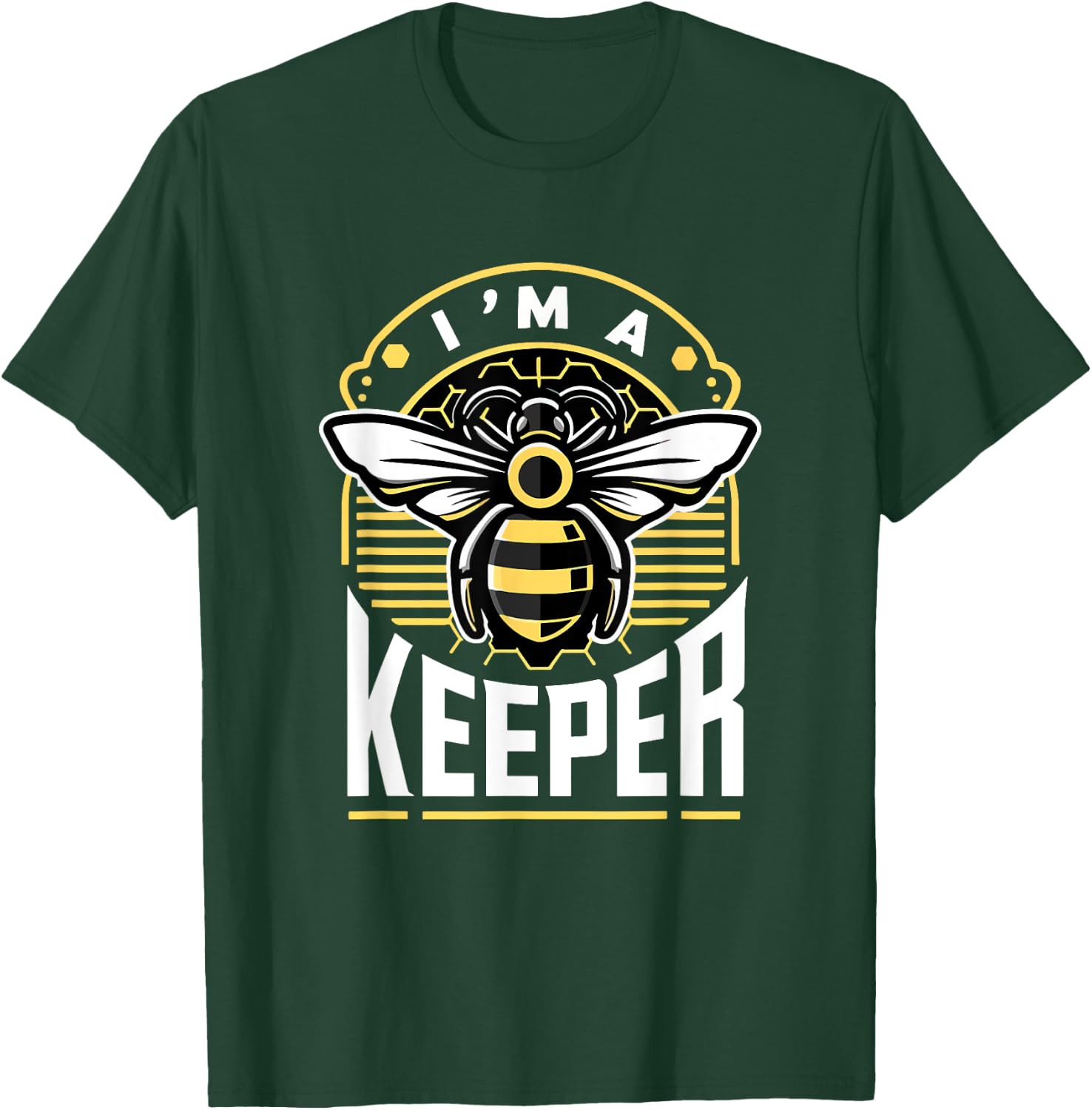 I Am A Keeper Beekeeper Beekeeping Hive Cute Bees Retro T-Shirt - T-Shirt | Forest