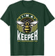 I Am A Keeper Beekeeper Beekeeping Hive Cute Bees Retro T-Shirt - T-Shirt | Forest
