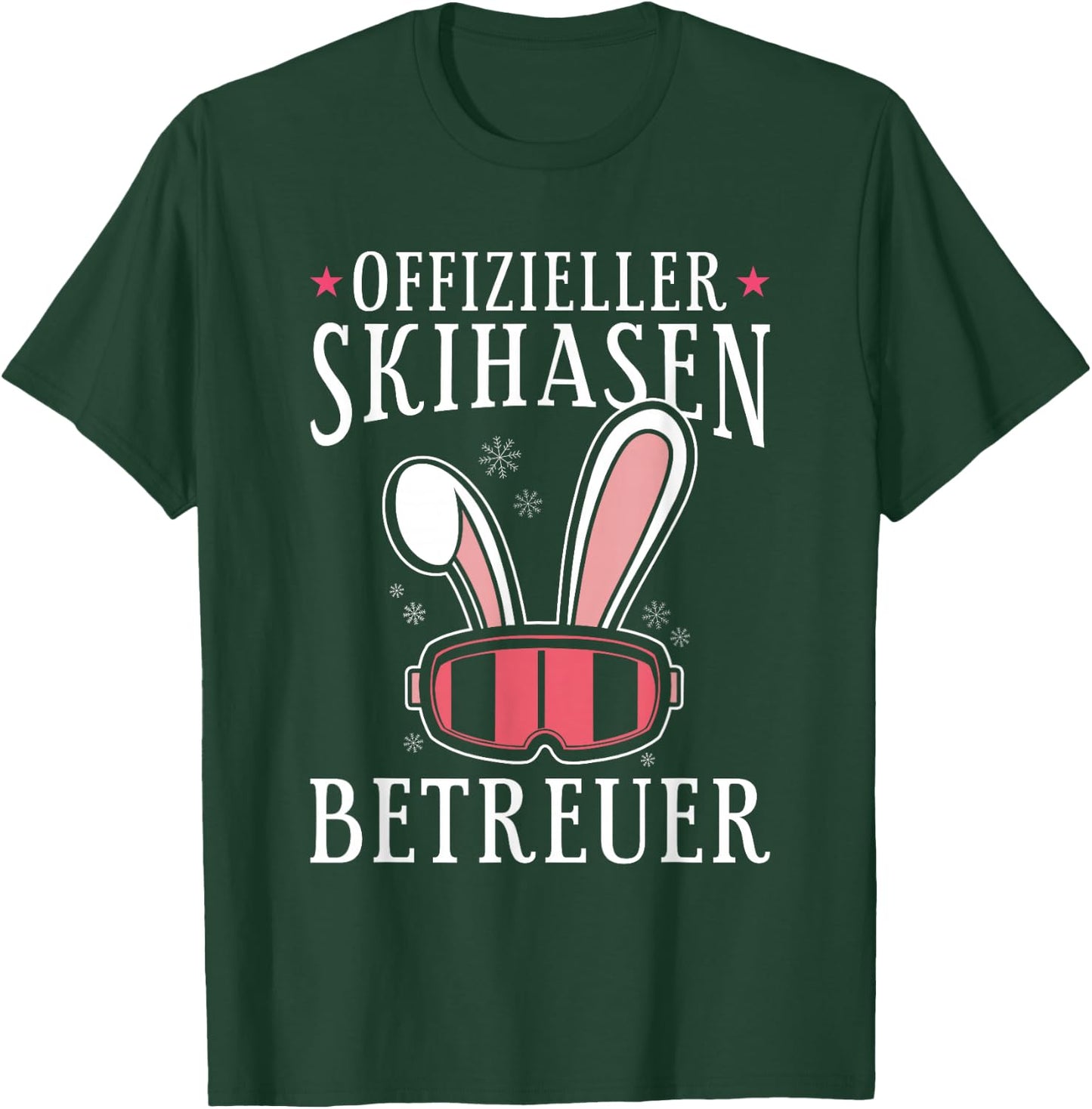Official Ski Rabbit Carrier Ski Apres Ski Holiday , black T-Shirt - T-Shirt | Forest